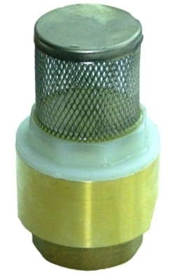 Rückschlag-Fußventil mit Saugkorb aus Nirogeflecht 3/4 (24mm IG) - zum Schließen ins Bild klicken